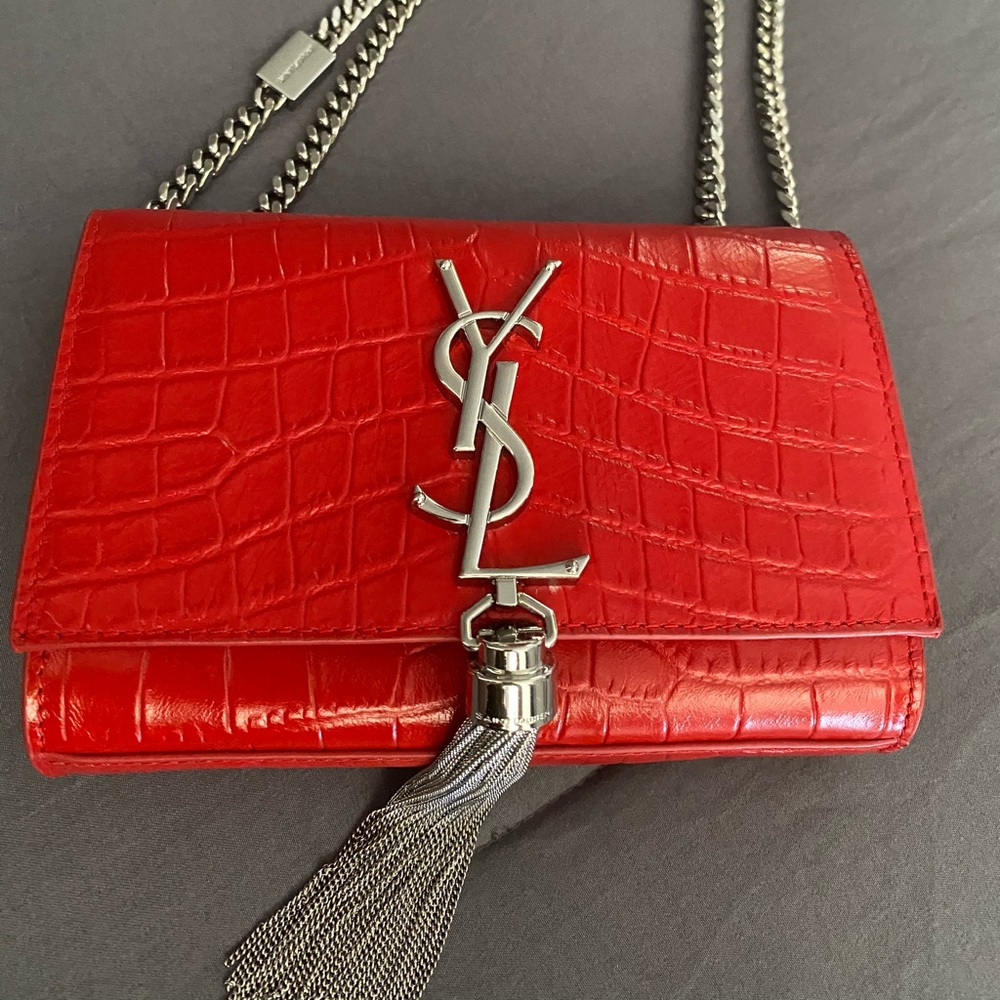 Ysl mini leather bag